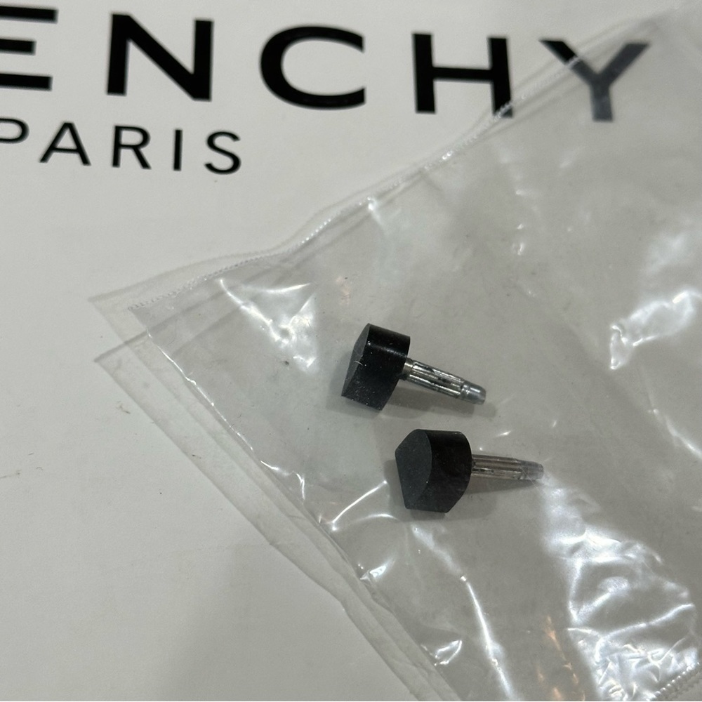 NWT GIVENCHY Nappa Leather Mule Twist slip on Sandals Black & White Sz 37 US 7 - Picture 14 of 16